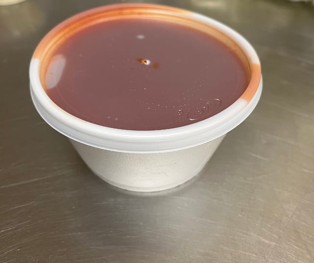 Large Hot Sauce.